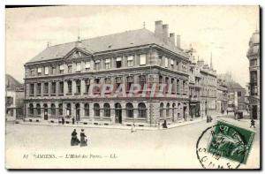 Old Postcard Amiens Post Hotel Post