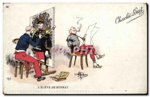 Old Postcard Militaria L & # 39eleve Bonnat