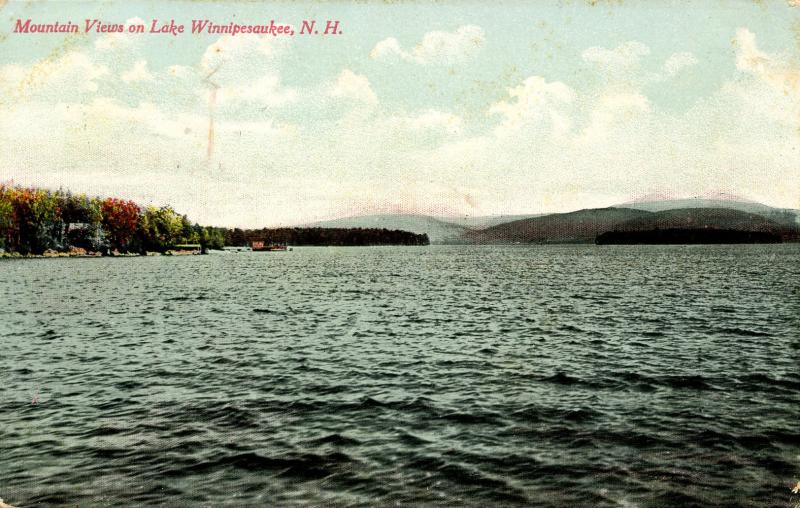 NH - Lake Winnipesaukee. Mountain Views