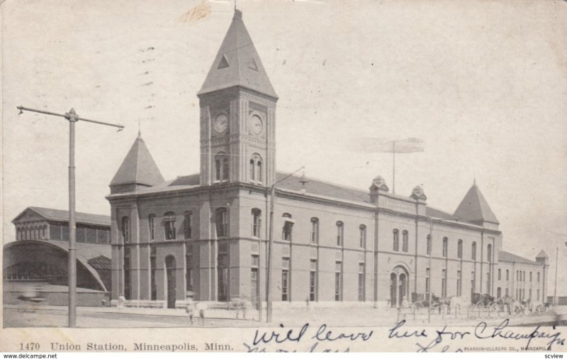 MINNAPOLIS , Minnesota , 1906 ; Union Station