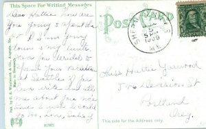 Augusta House Maine Vintage CS Woolworth Postcard 1909