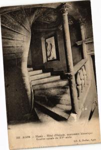 CPA AGEN - Musée Hotel d'Estrade monument historique Escalier (251200) 