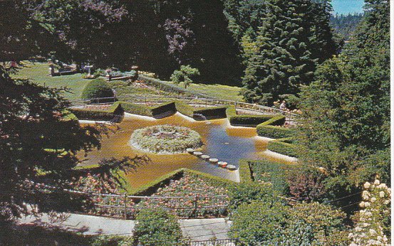 Canada Victoria Star Pond Butchart Gardens