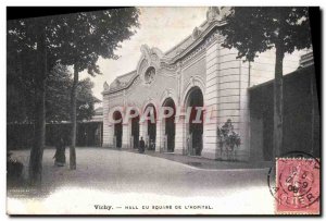 Postcard Old Vichy Hall of Du Square & # 39Hopital