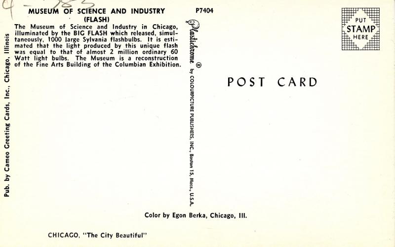 IL - Chicago. Museum of Science & Industry Big Flash