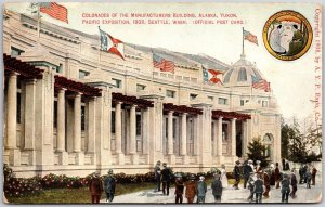 Colonades Of Manufactures Bldg. Alaska Yukon Pacific Exposition 1909 Postcard