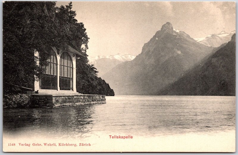 Tellskapelle Chapel in Sisikon Switzerland Shore of Lake Mountain Postcard