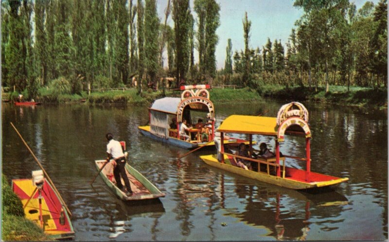 Postcard Mexico Lake Xochimilco