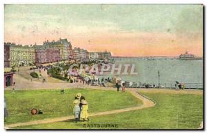 Old Postcard Eastbourne Marine Parade