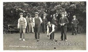 Lawn Bowling 1915 postal used 1915