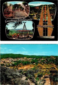 2~4X6 Postcards Baguio, Philippines  LOURDES GROTTO~MINES VIEW PARK~CITY VIEW+