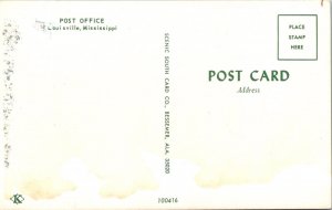 Vintage Postcard POST OFFICE Louisville, Mississippi JM3