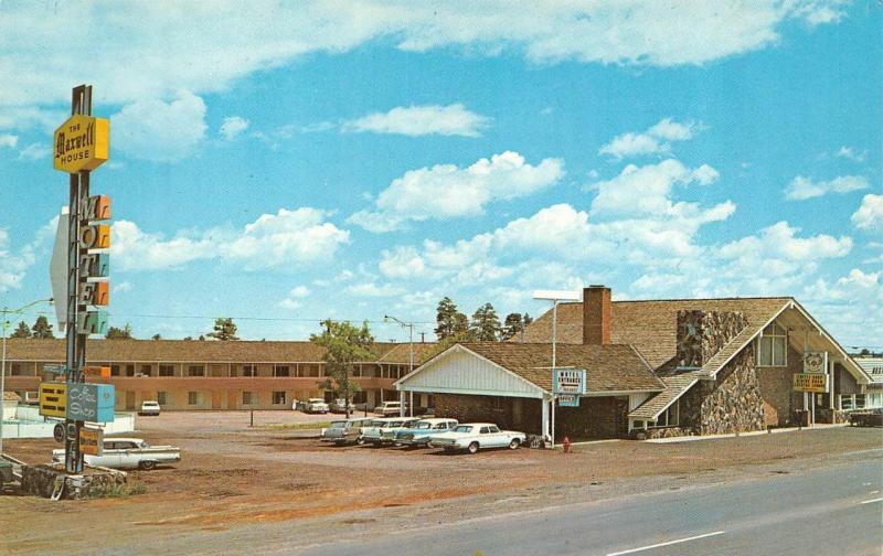 SHOW LOW, AZ Arizona MAXWELL HOUSE MOTEL~Coffee Shop NAVAJO CO Roadside Postcard