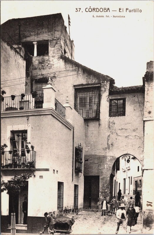 Spain Cordoba EL Portillo Vintage Postcard C070