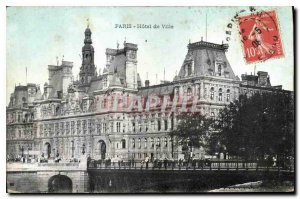 Postcard Old Paris City Hall
