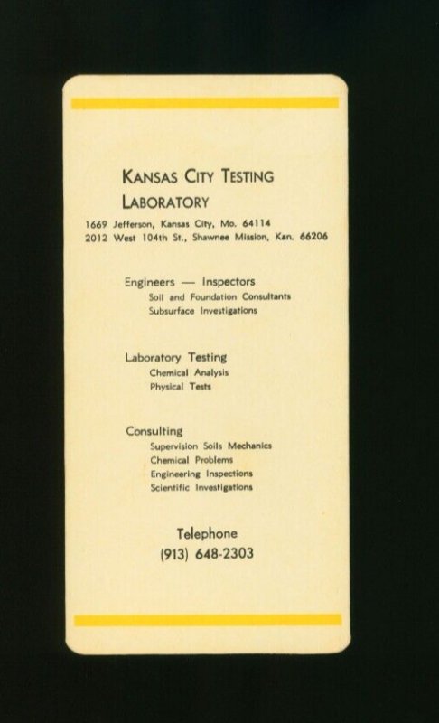 Kansas City Testing Laboratory Vintage August 1984 Monthly Planning Schedule