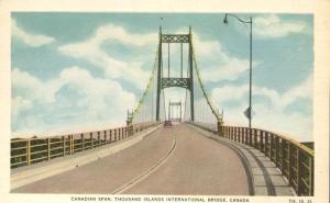 Canadian Span 1000 Islands International Bridge - Ontario, Canada - WB