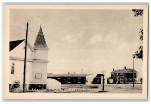 c1950's Catholic & Baptist Churches Estevan Saskatchewan Canada Postcard