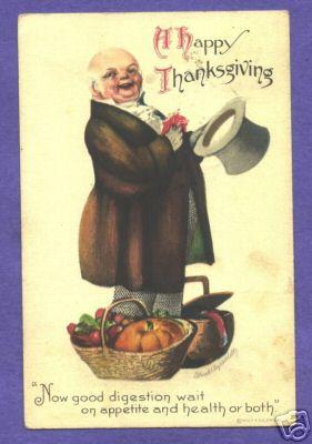 S9268 Signed Clapsaddle Postcard - A Happy Thanksgiving