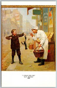 Baltimore Maryland 1950s Postcard Haussner's Restaurant I Told You So C. Moreau