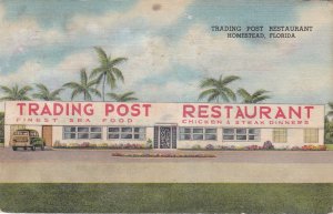 Florida Homestead Trading Post Restaurant 1954 Curteich