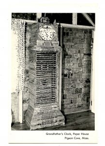 MA - Pigeon Cove. The Paper House, Grandfather's Clock