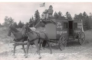 Stagecoach at Chippewa Totem Village - Saint Ignace, Michigan MI  