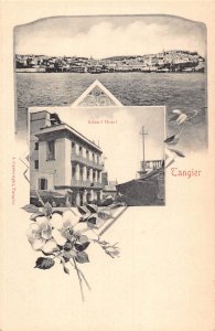 Morocco Tanger Bristol Hotel Flowers Passepartout postcard B994