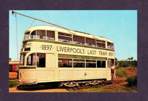 Liverpool Last Tram Trolley Car ENGLAND UK Postcard