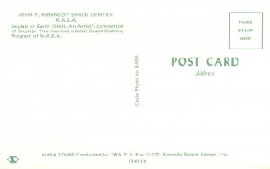 Vintage Postcard John F. Kennedy Space N.A.S.A. Skylab in Earth Orbit Space Stat