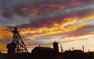 Silhouette of Butte Montana Mining Unused 