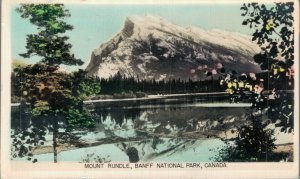 Canada Mount Rundle Banff National Park Vintage RPPC 03.55