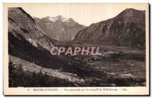 Old Postcard Bourg d Oisans General view sue Belledonne