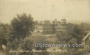 Real Photo, Shoe Factory - Mechanic Falls, Maine ME  