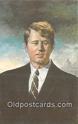  Artist Charles J McCarthy Postcard Robert F Kennedy