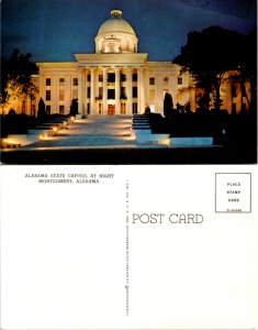 Alabama State Capitol at Night, Montgomery, Ala. 14395