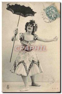 Old Postcard Fantaisie Umbrella