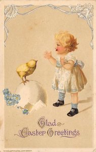 Glad Easter Greetings Postcard