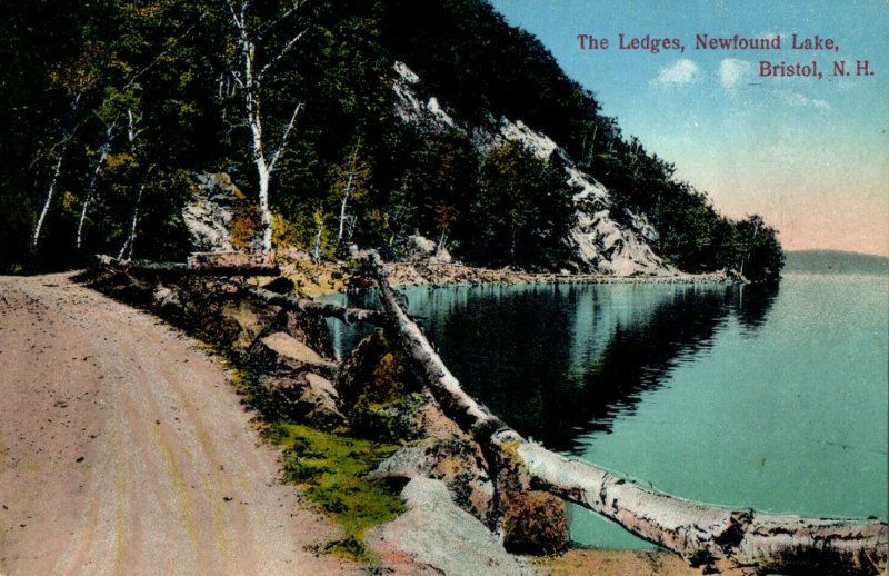 1932 The Ledges, Newfound Lake, Bristol, New Hampshire NH Posted Postcard 