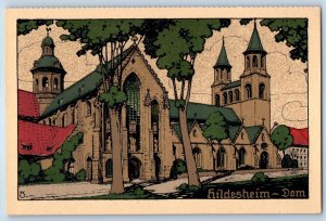 Lower Saxony Germany Postcard Hildesheim Cathedral c1940's Vintage Unposted