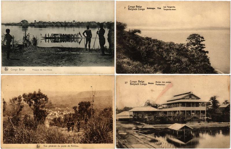 BELGIAN CONGO AFRICA 74 CPA AFRIQUE Vintage Postcards pre-1940