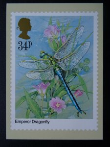 Insects EMPEROR DRAGONFLY 1985 PHQ 82(e) 3/85 Royal Mail Postcard