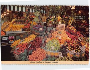 Postcard Choice Produce at Farmers Market Hollywood Los Angeles California USA