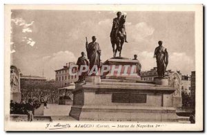 Old Postcard Ajaccio Corsica Corsica Statue of Napoleon 1st