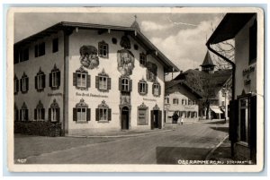 1936 Oberammergau Dorfpartie Germany Posted Vintage RPPC Photo Postcard