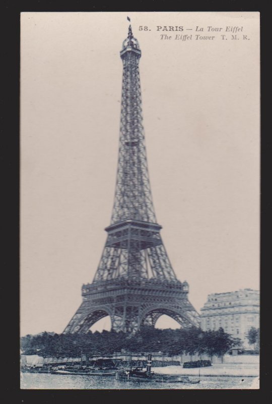 FRANCE - La Tour Eiffel, Paris - 1920s - Unused