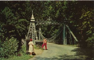 Suspension Bridge on Valley Drive in Mill Creek Park - Youngstown, Ohio
