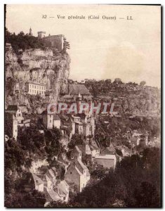 Old Postcard General view Rocamadour