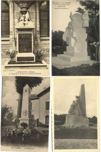 WAR MONUMENTS STATUES MILITARY WWI 250 Vintage Postcards Pre-1940 (L3395)