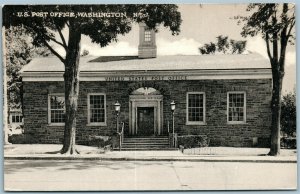 WASHINGTON NJ US POST OFFICE VINTAGE POSTCARD